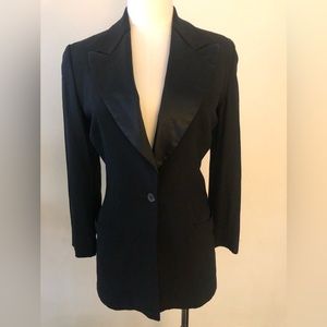 Emporio Armani vintage  black tuxedo blazer size  xs/s